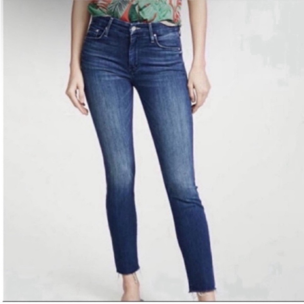 Mother 20,000 Leagues Under the Sea the Looker Ankle Fray Jeans